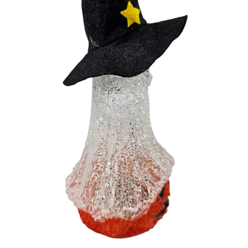 Halloween Ghost Pumpkin Witch Hat Light Up‎ Decoration Figurine